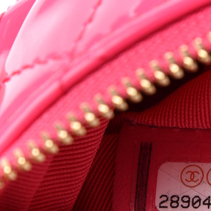 Chanel Patent Quilted Small Cosmetic Case Pink 7 of 8