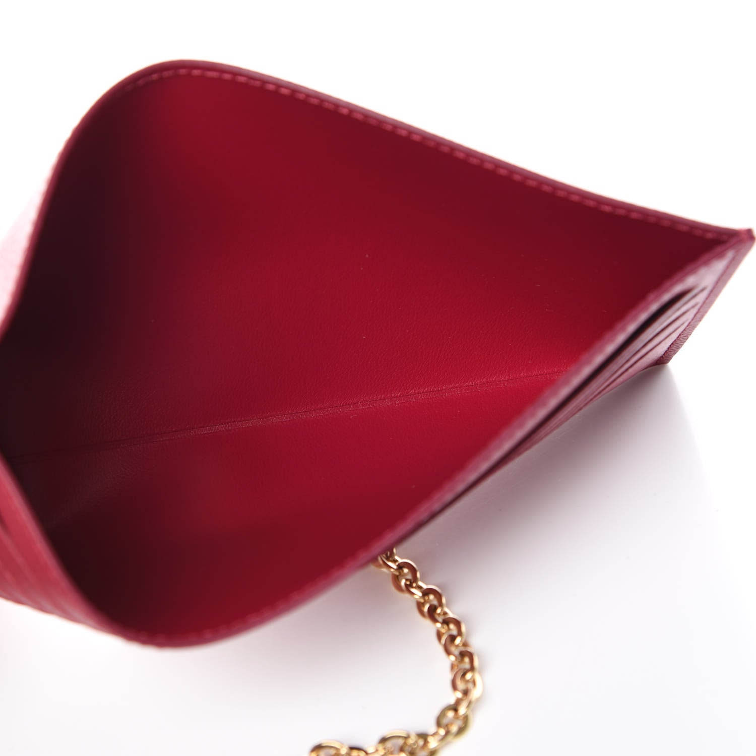 Louis Vuitton Monogram Pochette Felicie Chain Wallet Fuchsia 12 of 13