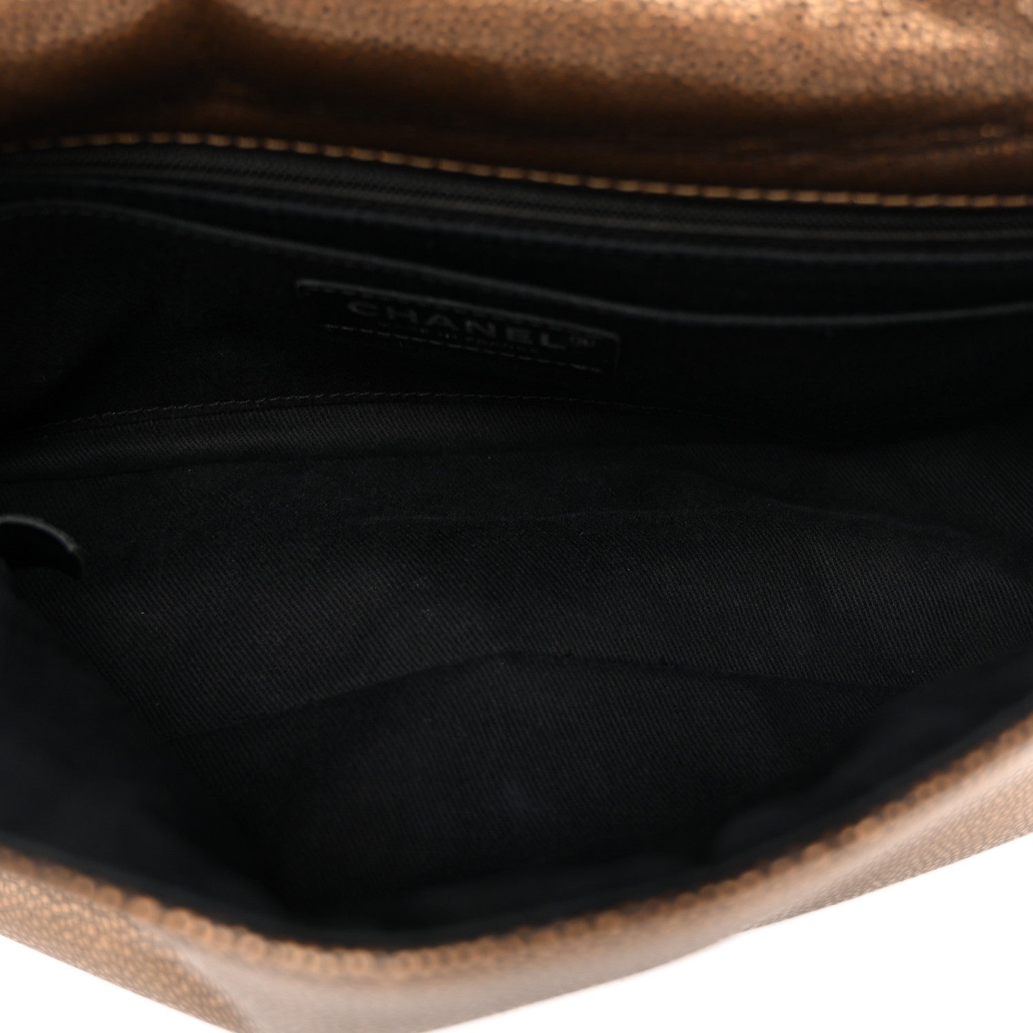 Chanel Metallic Caviar Medium Timeless CC Flap Bronze 5 of 10