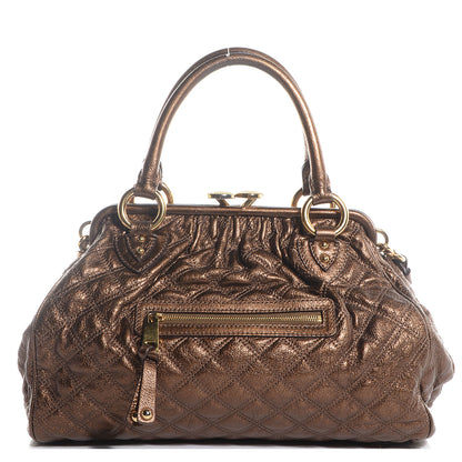 Marc Jacobs Quilted Leather Stam Bronze 1 of 8