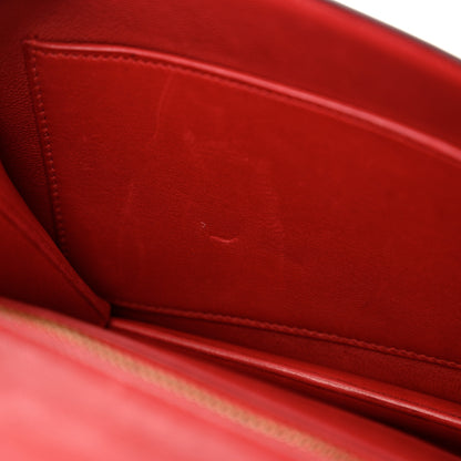 Hermes Box Annie Clutch Shoulder Bag Rouge Vif 16 of 19