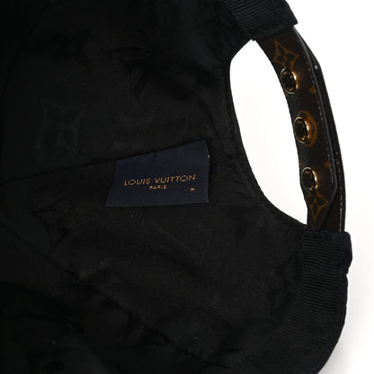Louis Vuitton Polyester Silk Monogram LV Get Ready Cap M Black 8 of 9