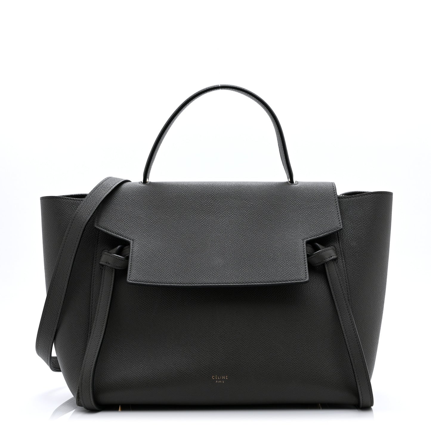 Grained Calfskin Mini Belt Bag Grey