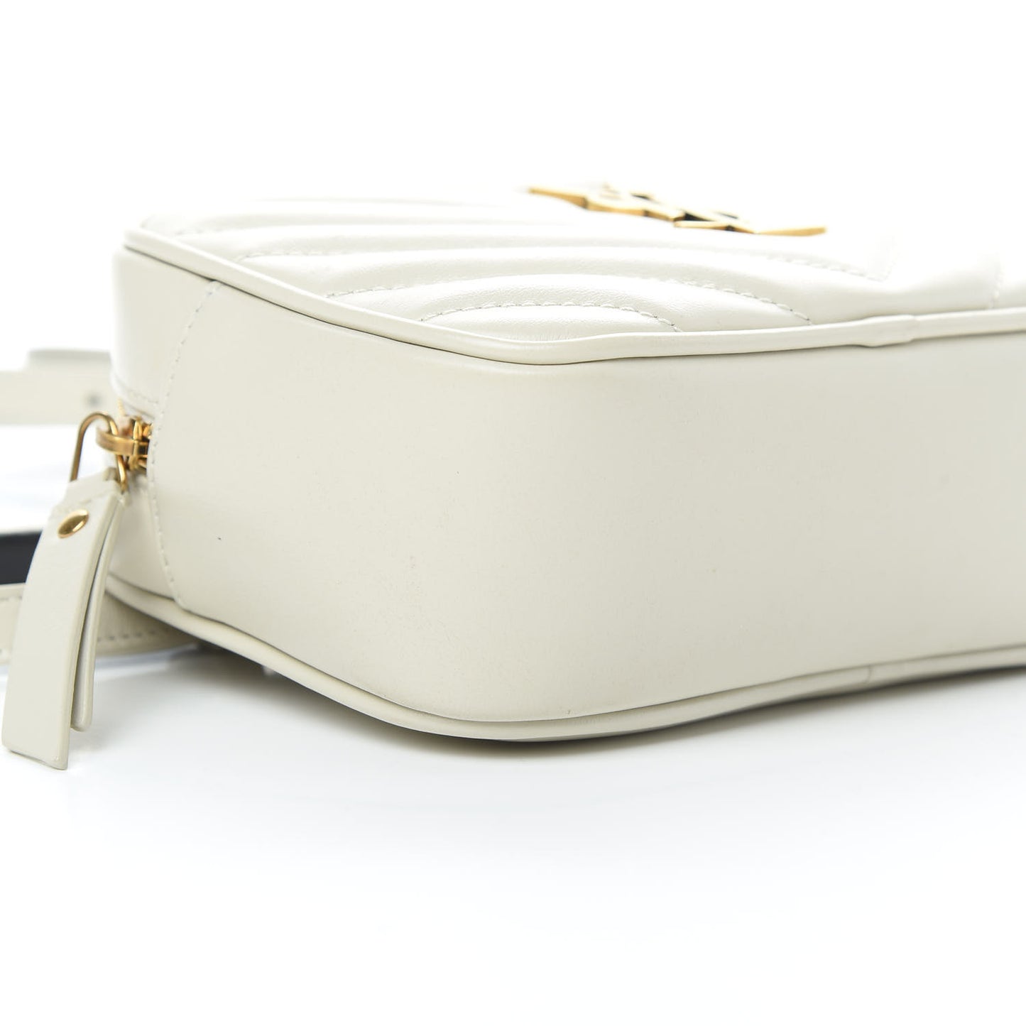 Calfskin Matelasse Monogram Lou Belt Bag Ivory