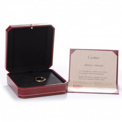 Cartier 18K Pink Yellow White Gold Diamond Trinity Cord Necklace 7 of 7