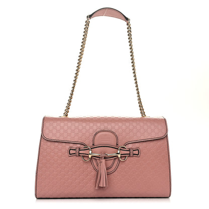 Gucci Microguccissima Medium Emily Chain Shoulder Bag Soft Pink 1 of 11