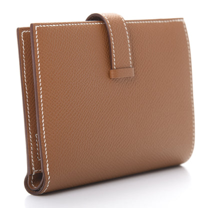 Hermes Epsom Bearn Compact Wallet Gold 3 of 8