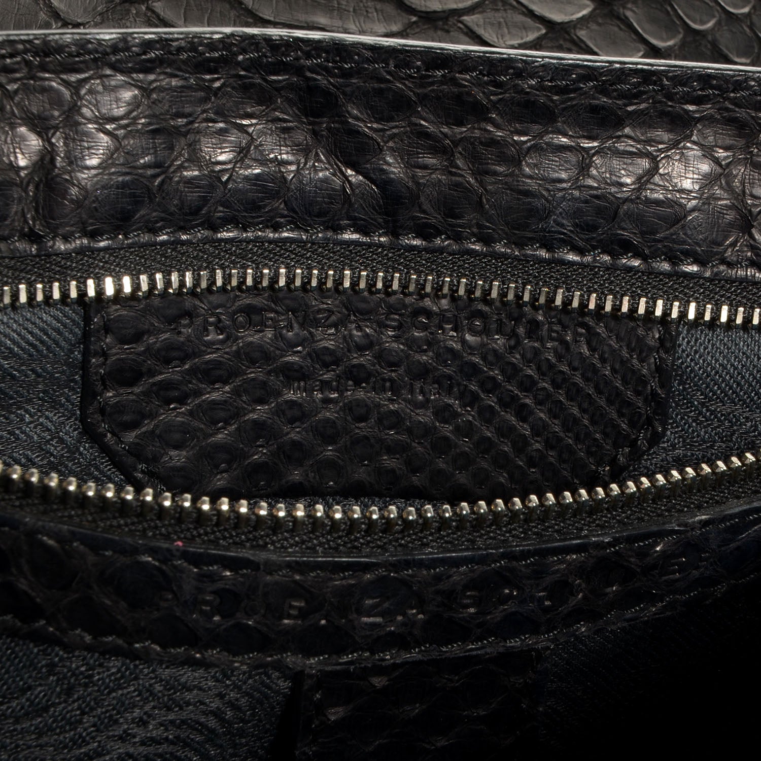 Proenza Schouler Python PS1 Medium Satchel Black 7 of 12