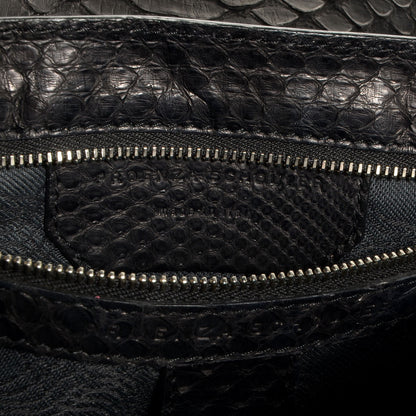 Proenza Schouler Python PS1 Medium Satchel Black 7 of 12