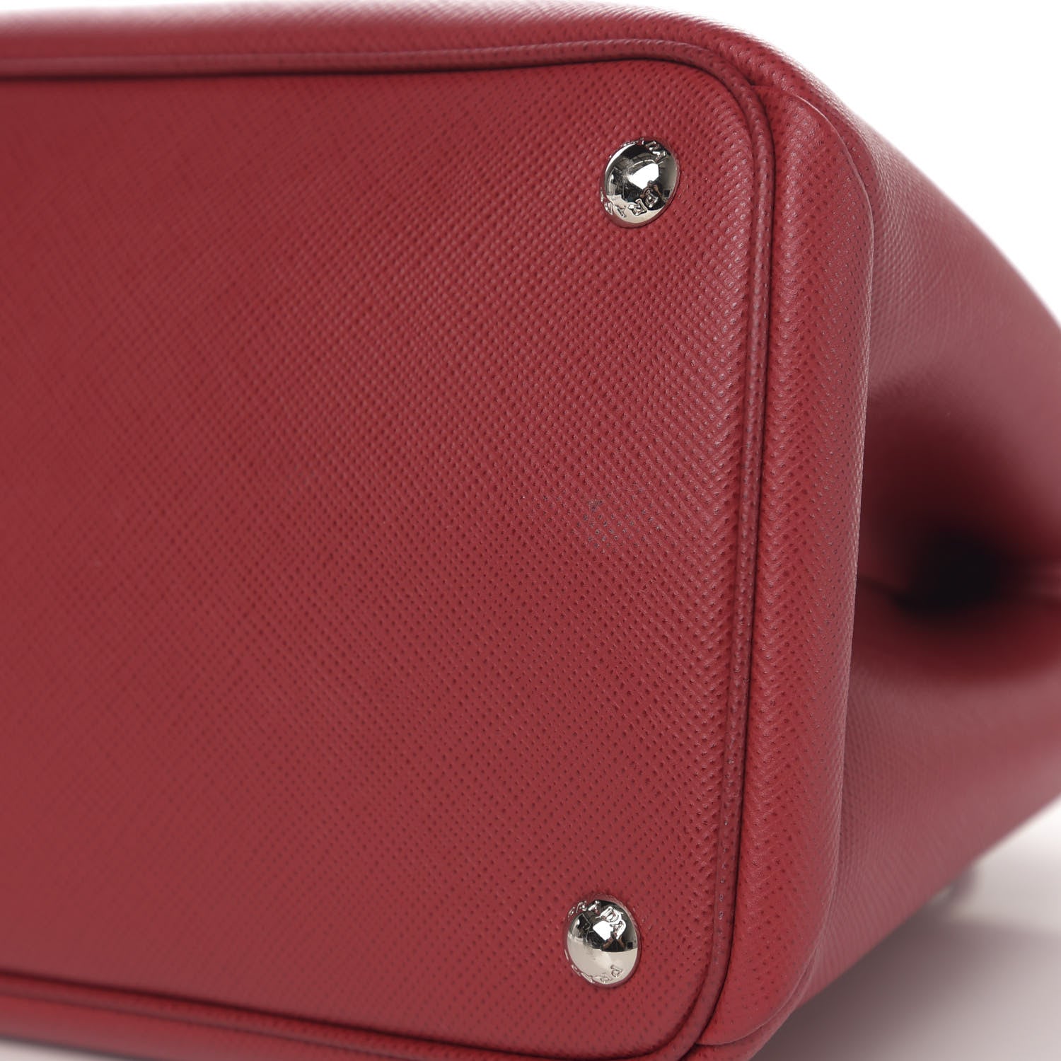 Prada Saffiano Cuir Twin Tote Fuoco 11 of 12