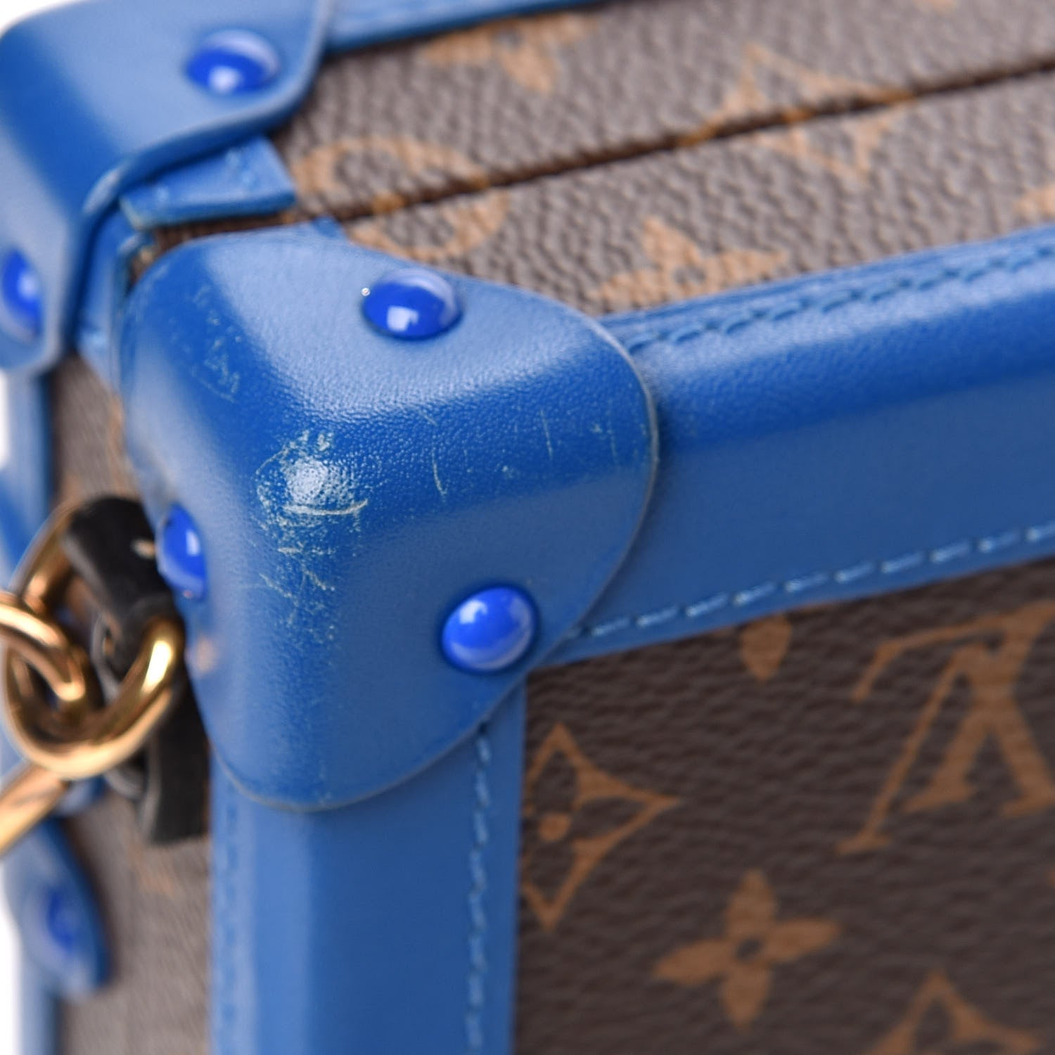 Louis Vuitton Monogram Petite Malle Blue Royal 14 of 17