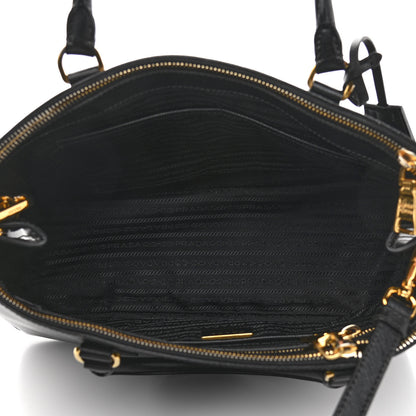 Prada Saffiano Medium Galleria Double Zip Tote Black 4 of 10