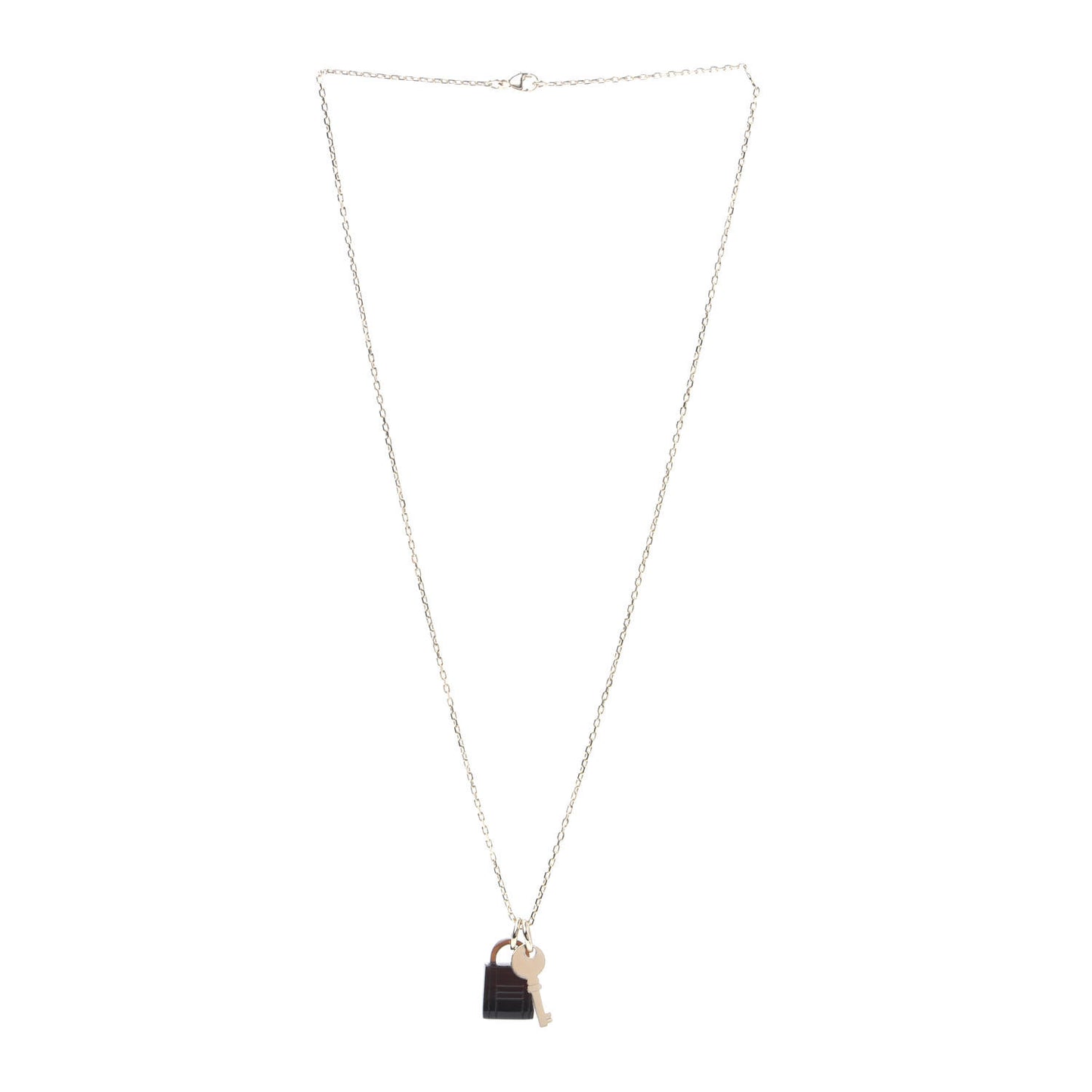 Permabrass Buffalo Horn Amulette Padlock PM Pendant Necklace