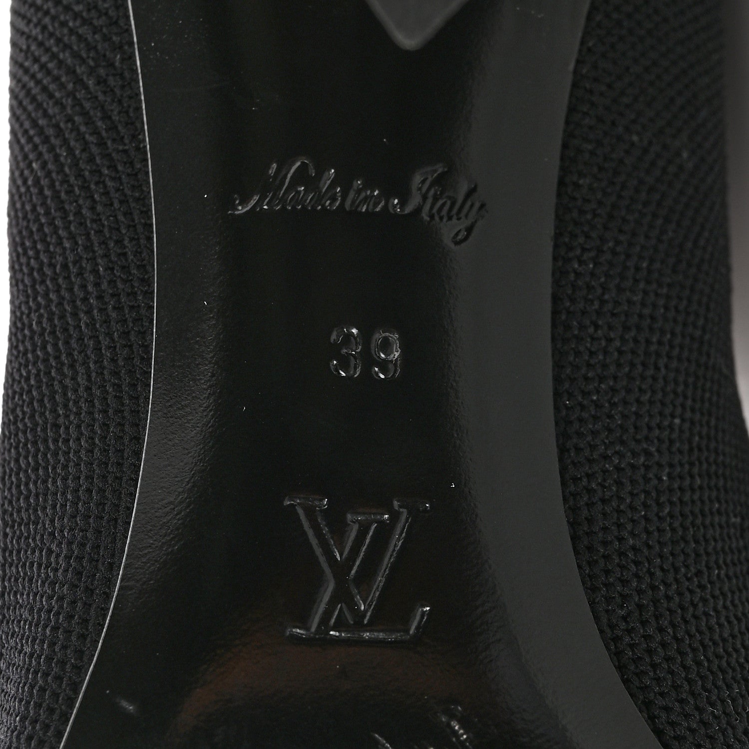 Louis Vuitton Monogram Stretch Fabric Silhouette Ankle Boots 39 Black 6 of 12