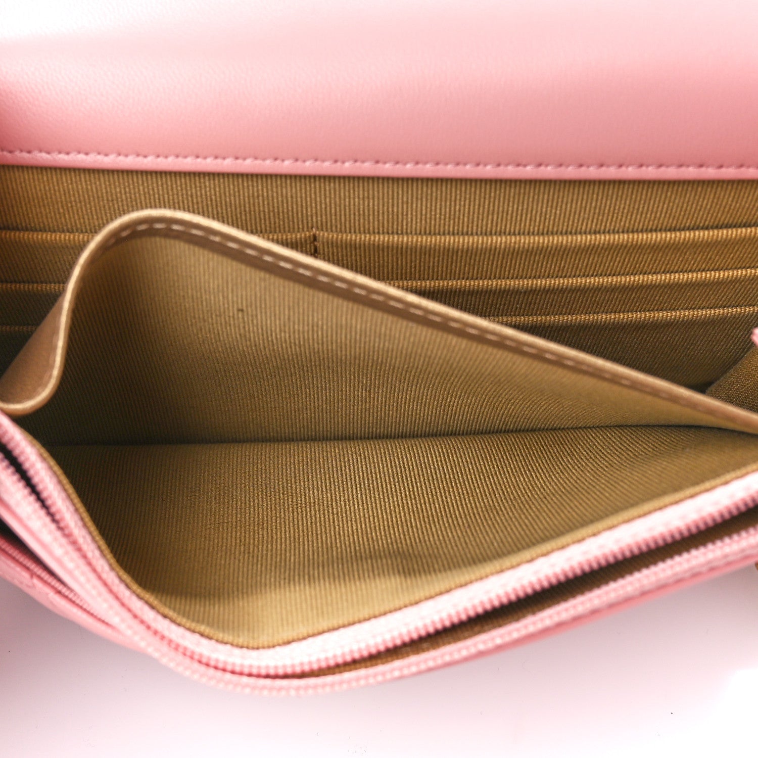 Chanel Lambskin Quilted CC Pearl Crush Wallet on Chain WOC Pink 6 of 15