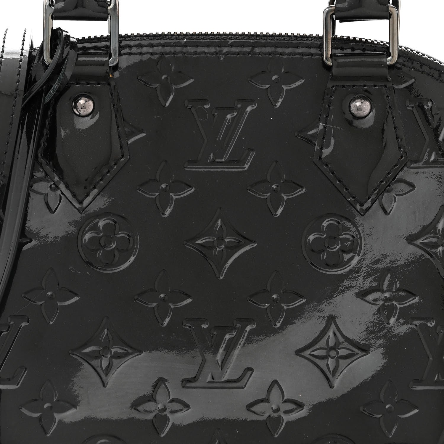 Louis Vuitton Vernis Alma BB Noir Magnetique 8 of 10