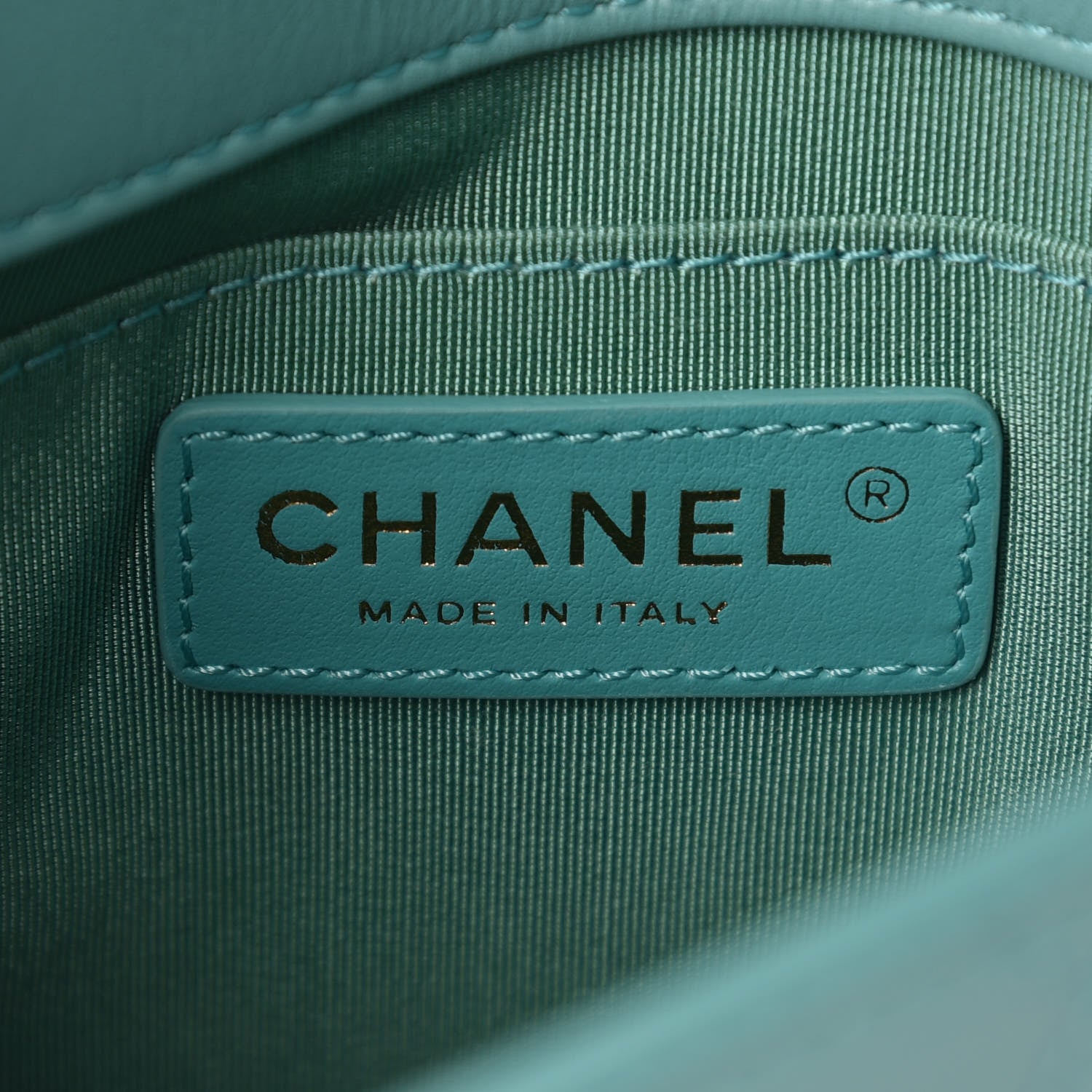 Chanel Calfskin Stitched Small Covered CC Flap Bag Green 8 of 9
