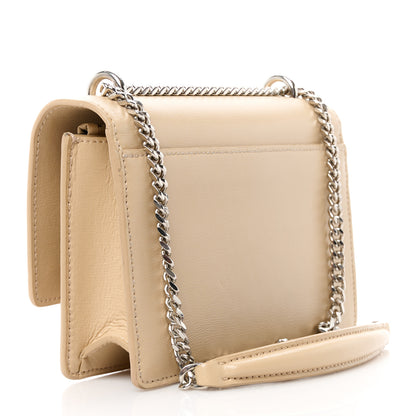 Saint Laurent Calfskin Monogram Sunset Chain Wallet Nude Powder 3 of 14