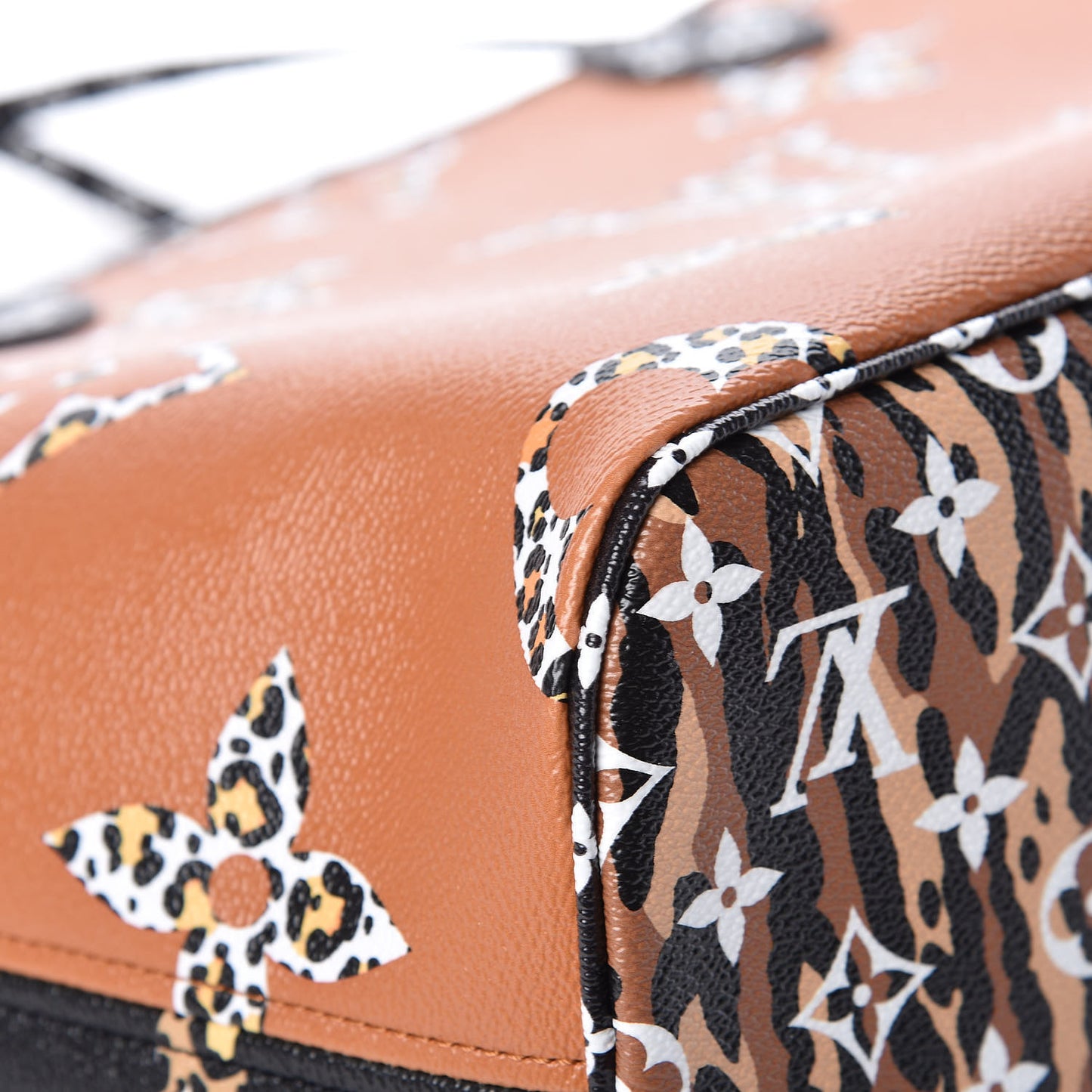 Monogram Giant Jungle Neverfull MM Black
