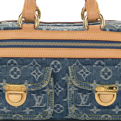 Louis Vuitton Monogram Denim Neo Speedy Blue 9 of 13