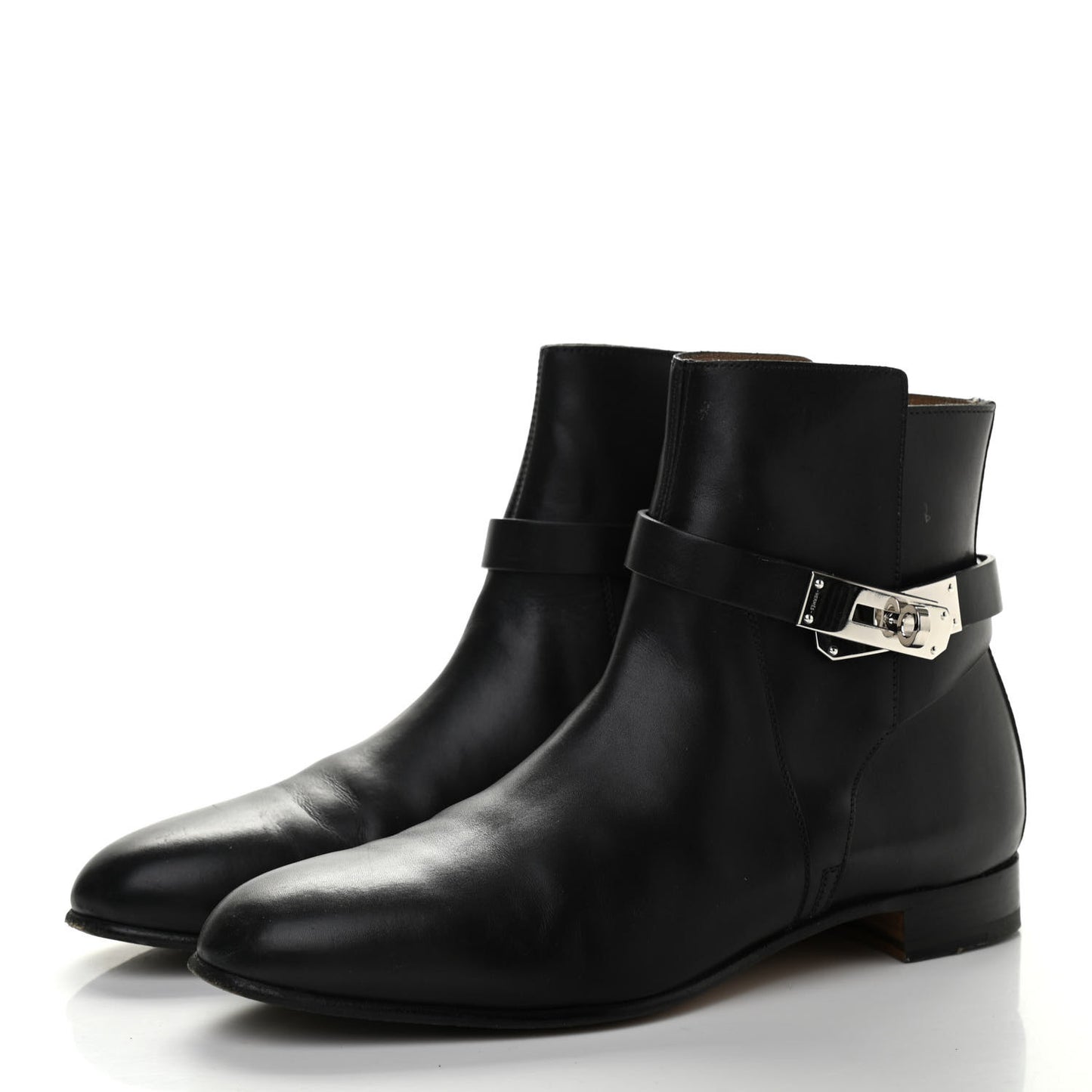Calfskin Neo Low Boots 37.5 Black