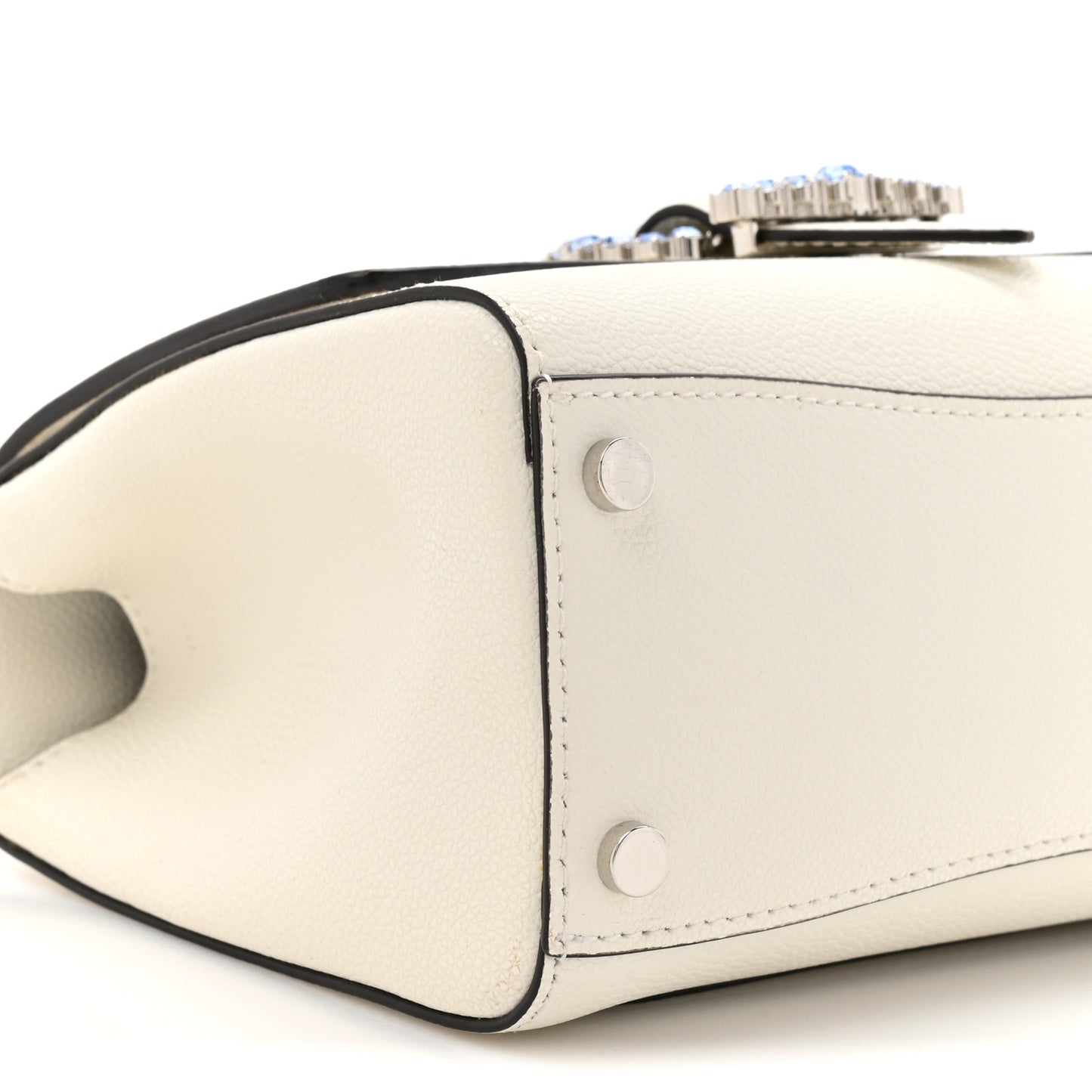 Calfskin Crystal Small Cheri Top Handle Bag