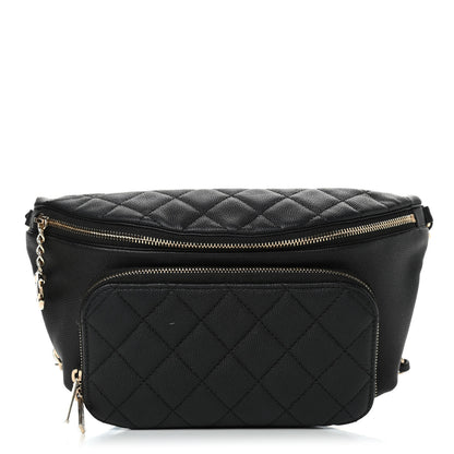 Chanel Caviar Quilted Business Affinity Waist Belt Bag Black 1 of 5
