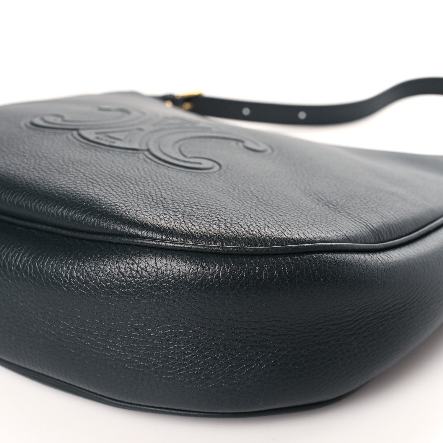 Celine Calfskin Triomphe Heloise Shoulder Bag Slate Grey 8 of 8