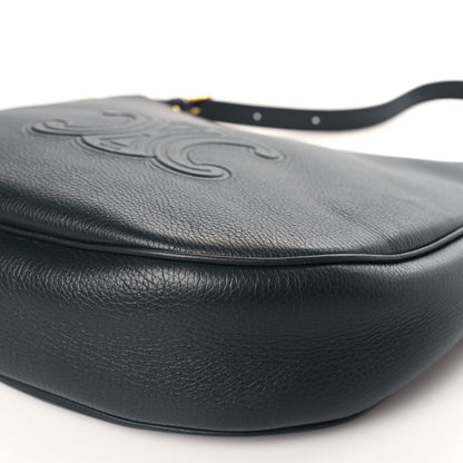 Celine Calfskin Triomphe Heloise Shoulder Bag Slate Grey 8 of 8