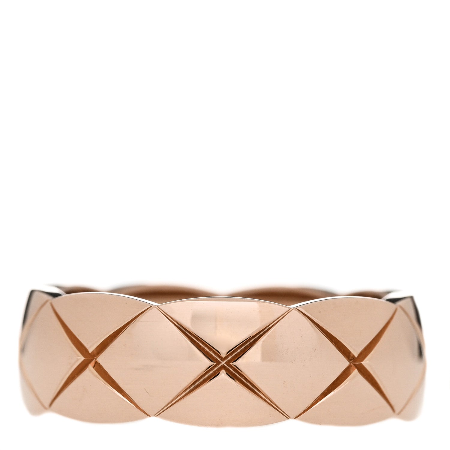 Chanel 18K Beige Gold Diamond Small Coco Crush Ring 55 7.25 3 of 9