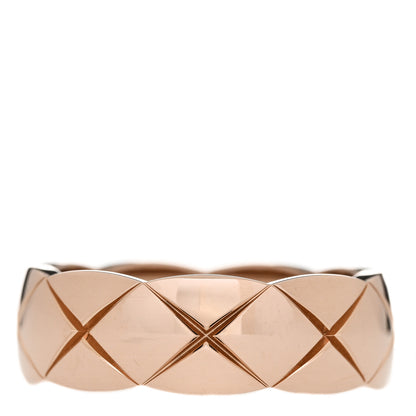 Chanel 18K Beige Gold Diamond Small Coco Crush Ring 55 7.25 3 of 9