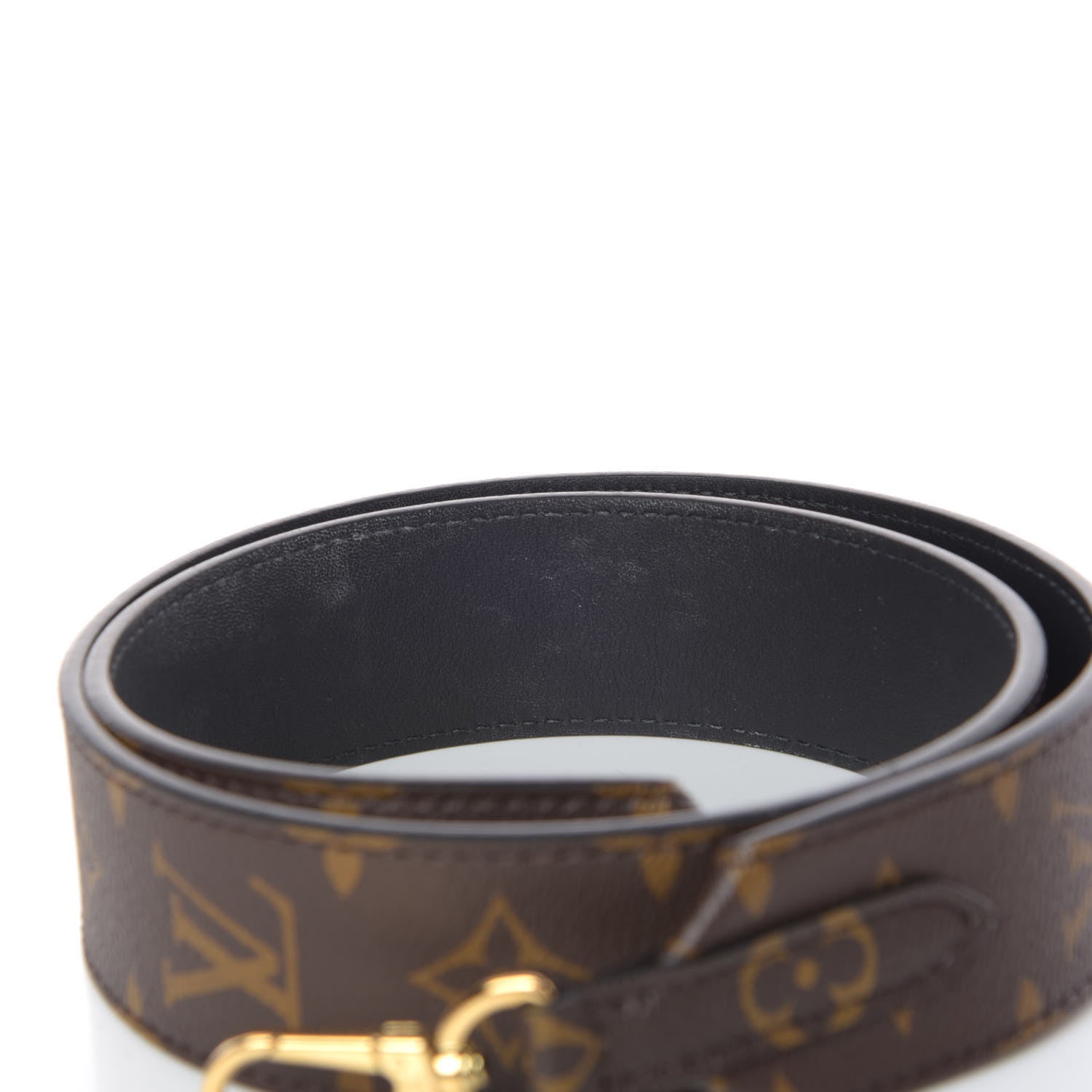 Louis Vuitton Monogram Bandouliere Shoulder Strap Black 5 of 7