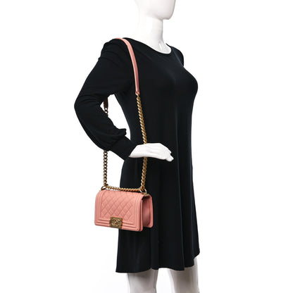 Chanel Caviar Quilted Small Boy Flap Pink 2 of 10