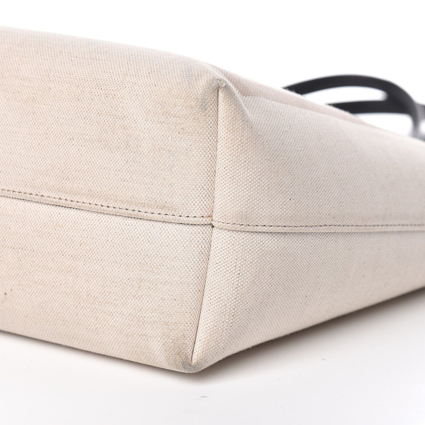 Canvas Calfskin T Tote Beige