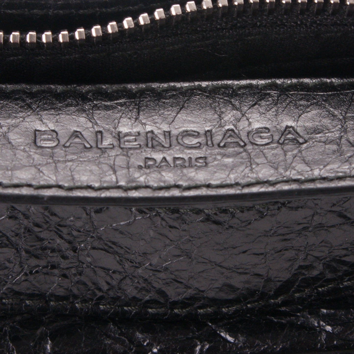 Agneau Classic Silver Hardware Hip Black