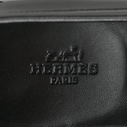 Hermes Goatskin Womens Royal Loafers 38 Black 6 of 9