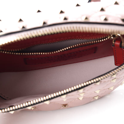 Valentino Garavani Lambskin Rockstud Spike Belt Bag 85 Water Rose 5 of 7