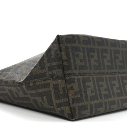 Fendi Zucca Spalmati Small Roll Tote Tobacco Viola 9 of 10