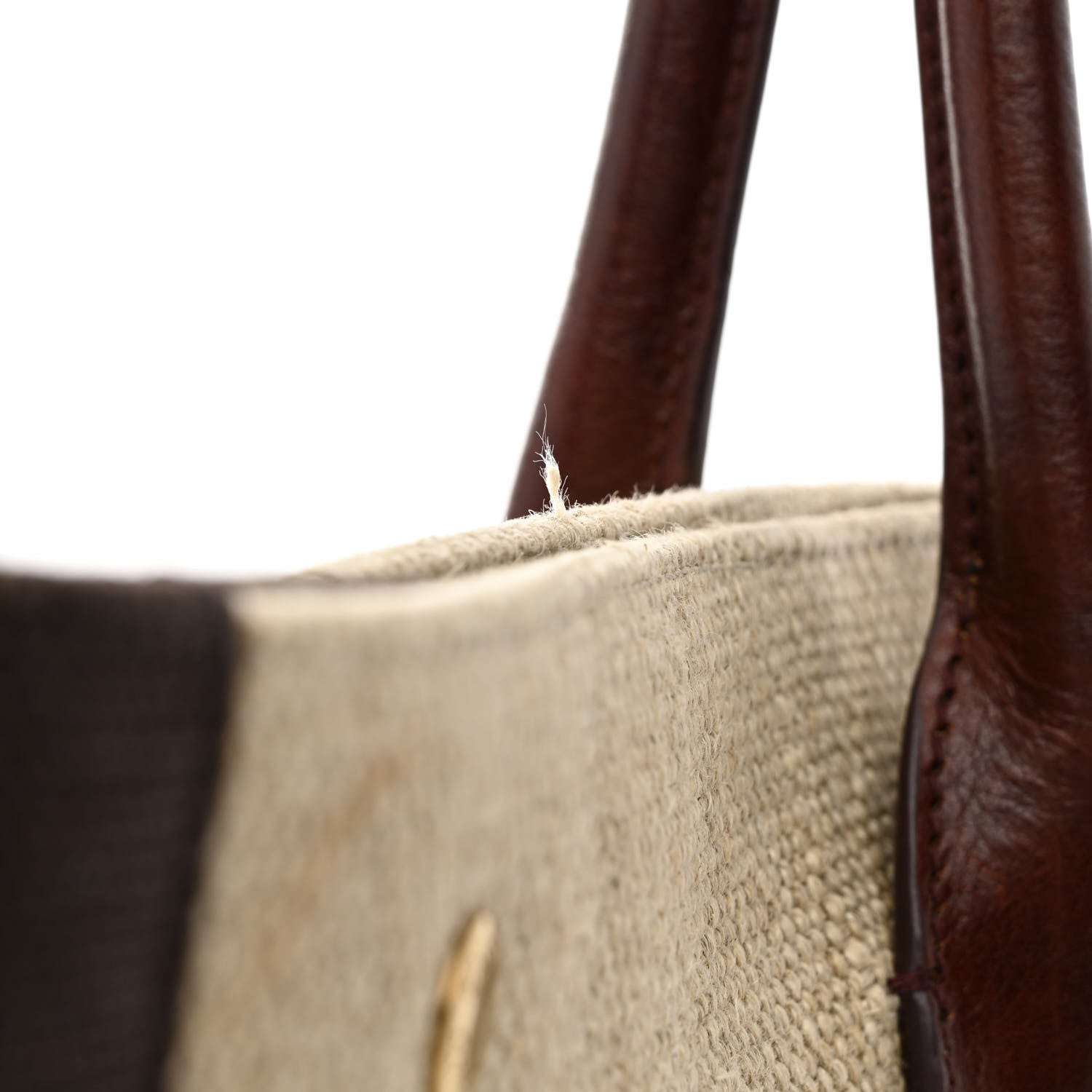 Saint Laurent Linen Calfskin Rive Gauche Tote Natural 13 of 13