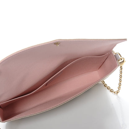 Louis Vuitton Damier Azur Pochette Felicie Chain Wallet Rose Ballerine 6 of 9