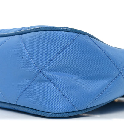 Prada Re-Nylon Saffiano Stitched Mini Re-Edition 1995 Chaine Shoulder Bag Blue 9 of 9