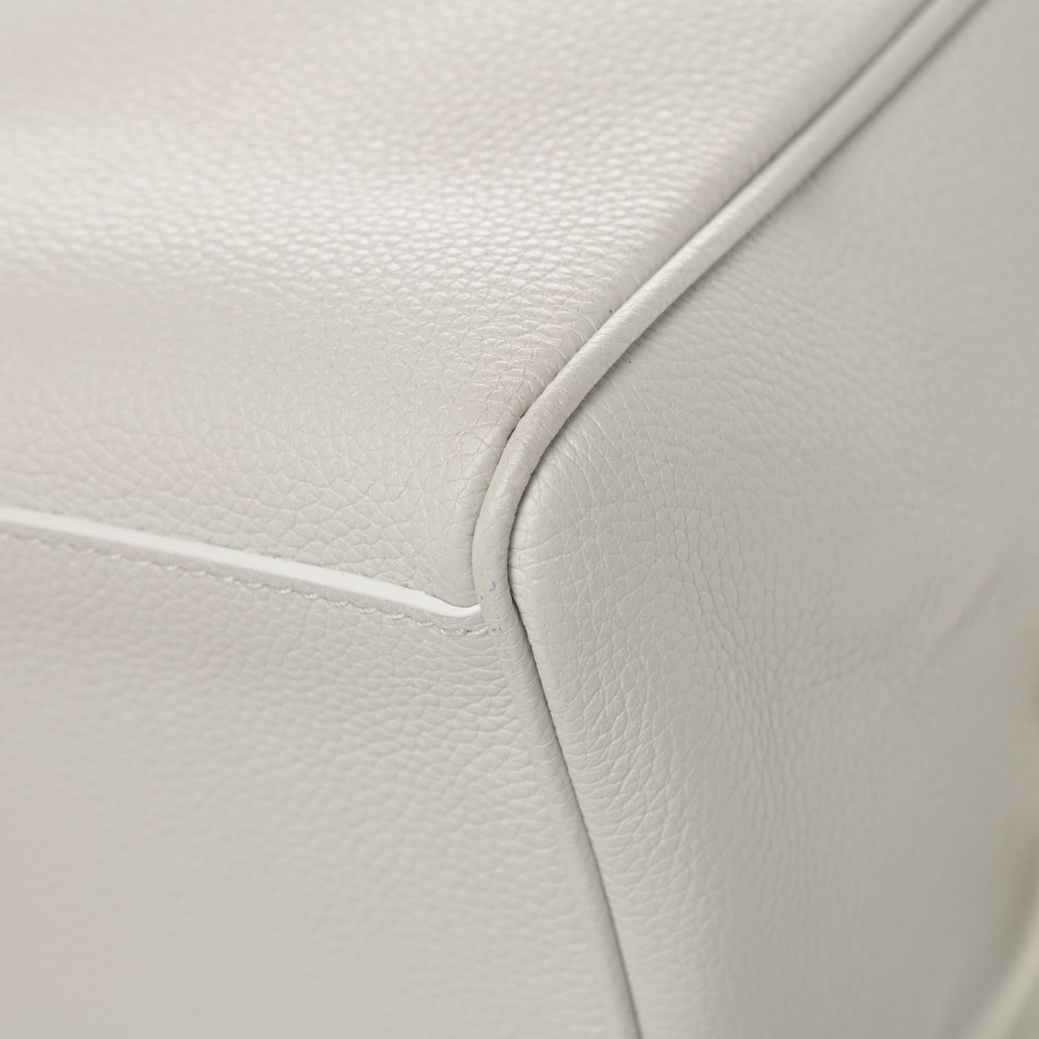 Versace Grained Calfskin Palazzo Bowler White 11 of 13