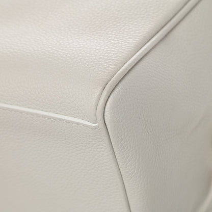 Versace Grained Calfskin Palazzo Bowler White 11 of 13