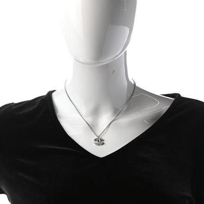 Chanel CC Pendant Necklace Silver 2 of 6