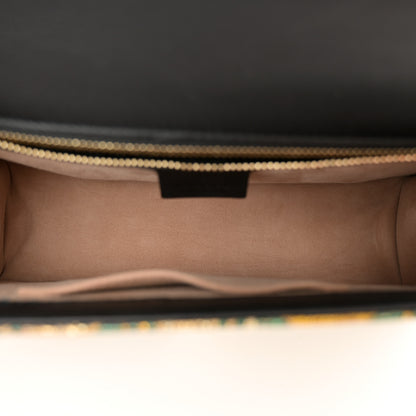 Gucci Iridescent Brocade Small Sylvie Shoulder Bag Gold 5 of 10