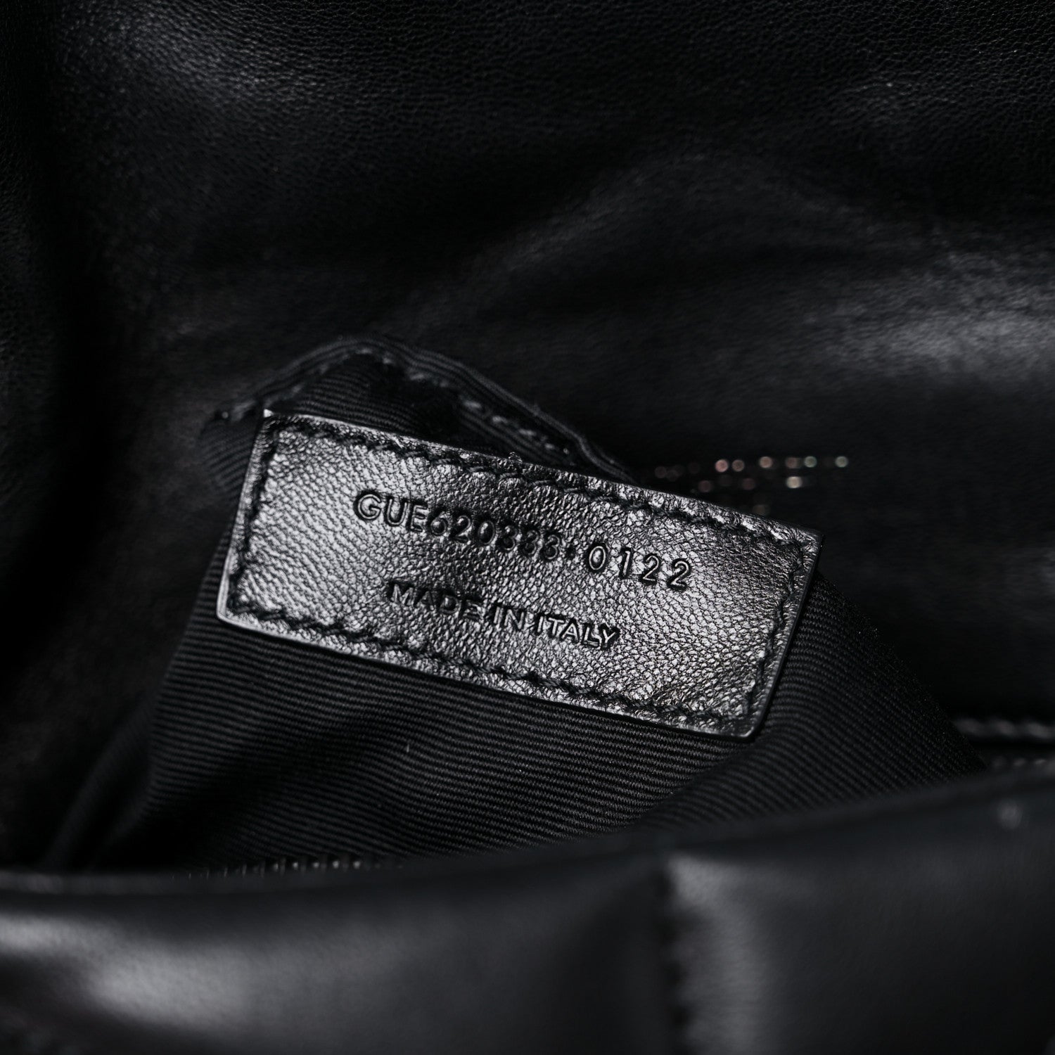 Saint Laurent Lambskin Quilted Toy Loulou Puffer Monogram Chain Satchel Black 8 of 14