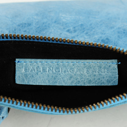 Balenciaga Agneau Classic Hardware M Porte-Monnaie Coin Purse Sky Blue 6 of 7