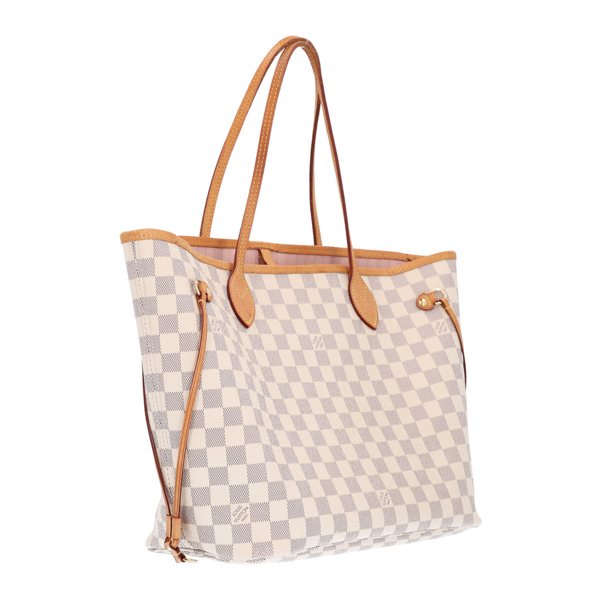 Damier Azur Neo Neverfull MM Rose Ballerine