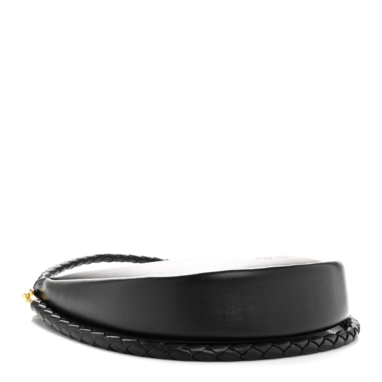 Bottega Veneta Smooth Calfskin Hula Hoop Shoulder Bag Black 4 of 13