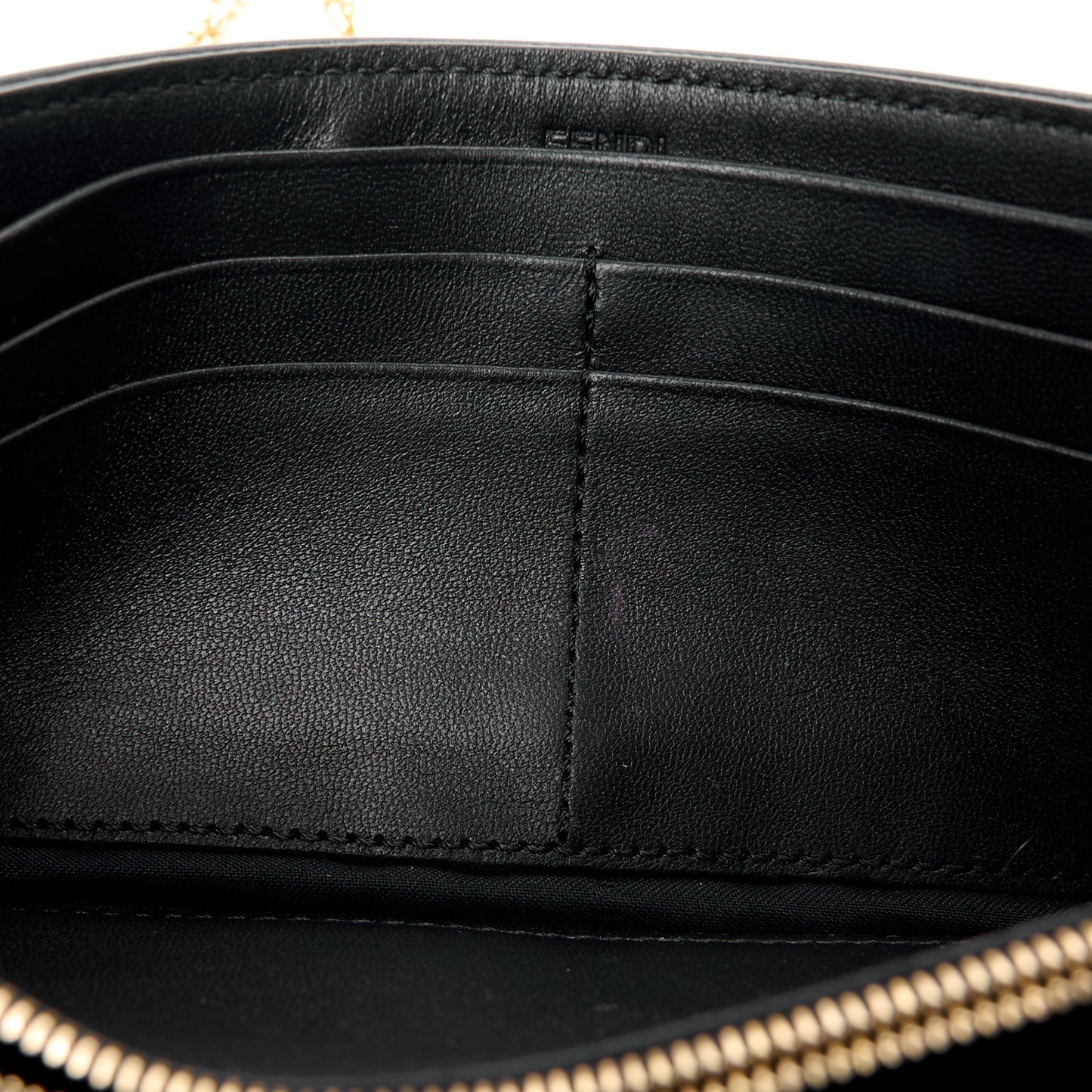 Nappa Matisse FF Embossed Continental Wallet On Chain Black